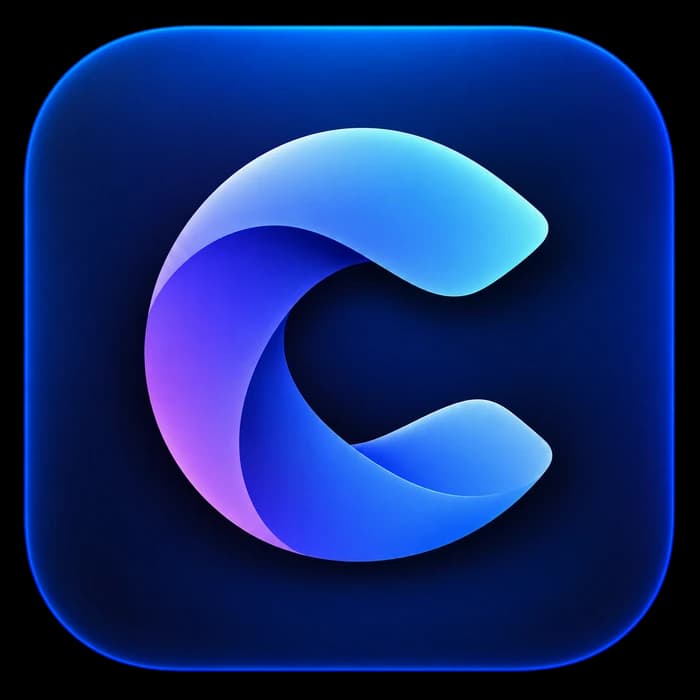 Cortext blue and purple C logo